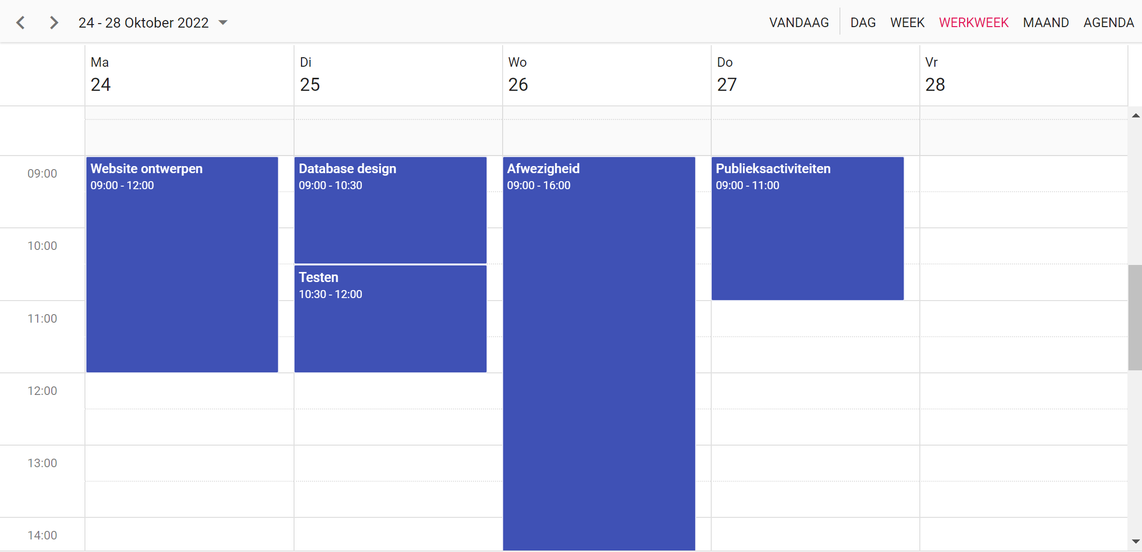 agenda-urenregistratie